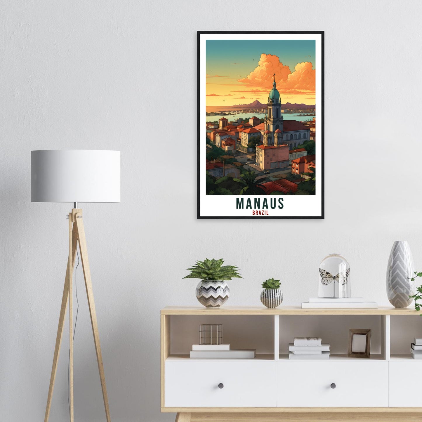 Manaus Travel Print Wall Art Manaus Brazil Wall Hanging Artwork Manaus Art Gifts Manaus Travel Poster Brazil Home Decor Art Lovers Gift