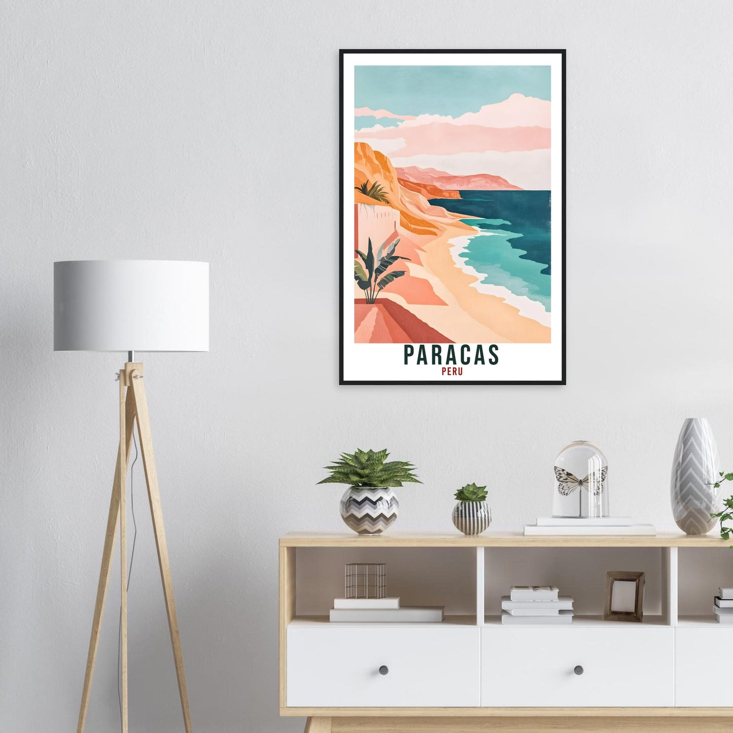 Paracas Travel Print Peru Home Decor Paracas Wall Art Gift Wall Hanging Art Lover Paracas Peruvian Artwork Travel Poster Paracas Travel Art