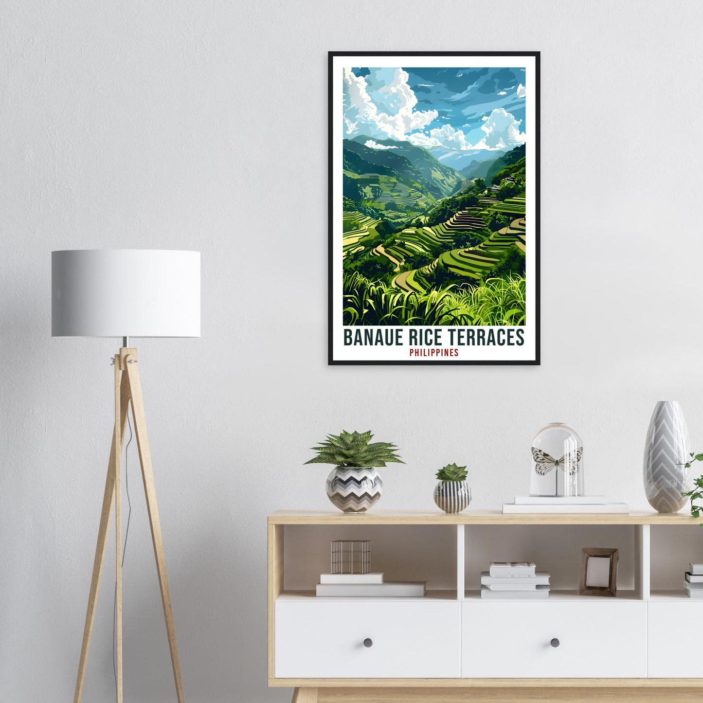 Banaue Rice Terraces Philippines Travel Print Wall Art Wall Hanging Home Décor Banaue Gift Artwork Travel Art Philippines Travel Poster