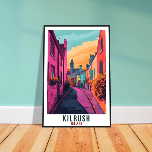Kilrush Travel Print Ireland Home Decor Kilrush Wall Art Wall Hanging Art Lover Irish Artwork Travel Poster Kilrush Clare Ireland Travel Art