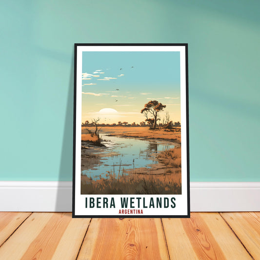 Ibera Wetlands Travel Print Wall Art Ibera Argentina Landscape Artwork Ibera Art Gift Ibera Wetland Travel Poster Argentinian Art Lover Gift