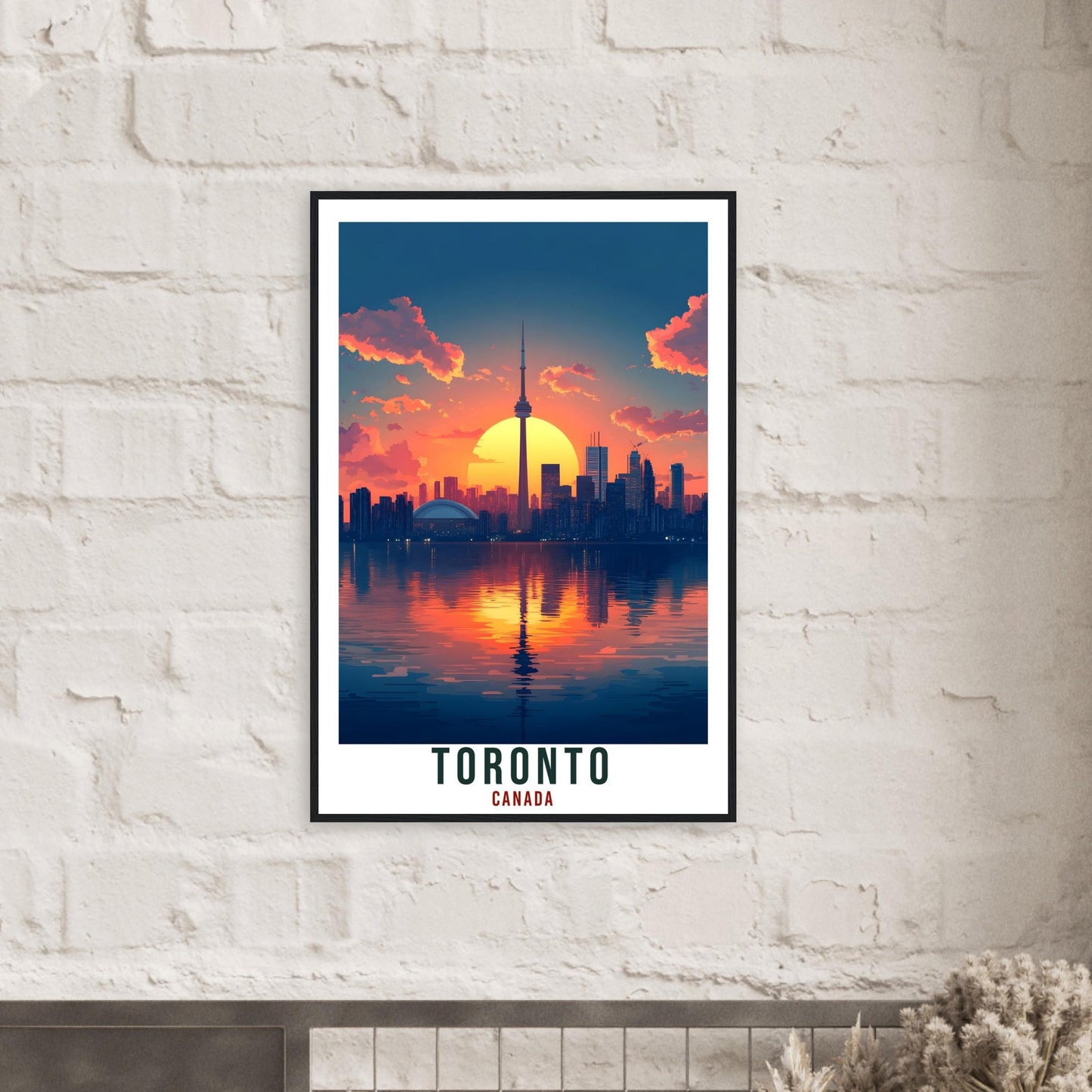 Toronto Travel Print Canada Home Decor Toronto Wall Art Gift Wall Hanging Art Lover Toronto Canadian Artwork Travel Poster Ontario Artwork