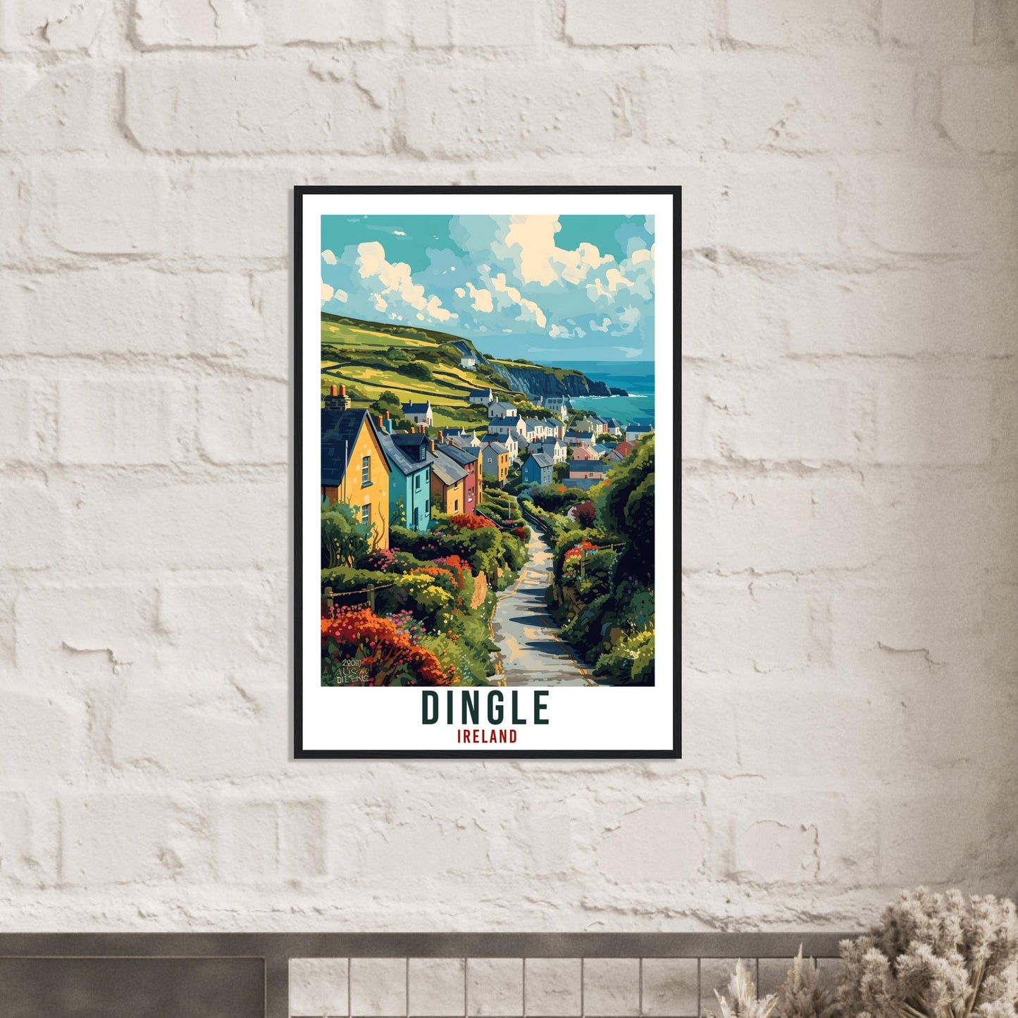 Dingle Travel Print Ireland Home Decoration Dingle Irish Town Wall Art Gift Wall Hanging Art Lover Irish Artwork Dingle Travel Poster
