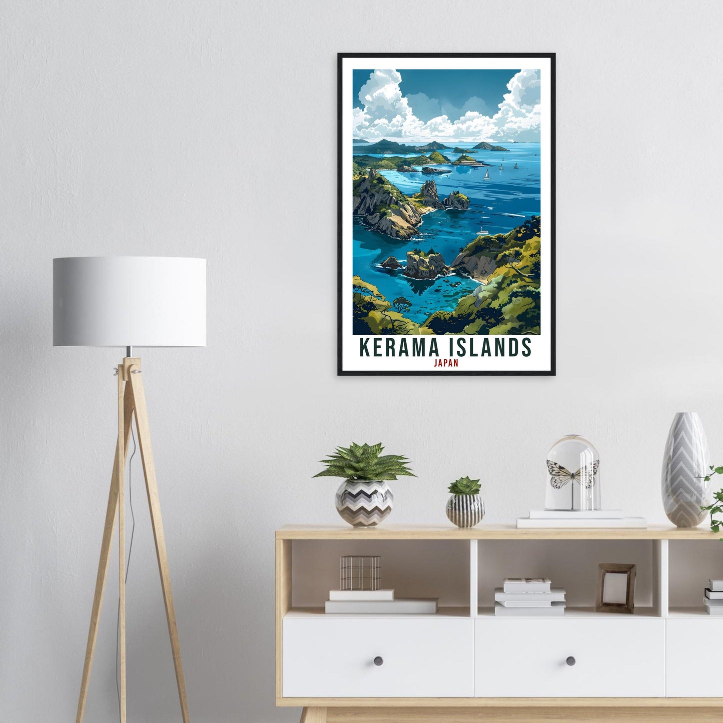 Kerama Islands Travel Print Japan Home Decoration Wall Art Gift Wall Hanging Art Lover Japanese Artwork Japan Kerama Islands Travel Poster