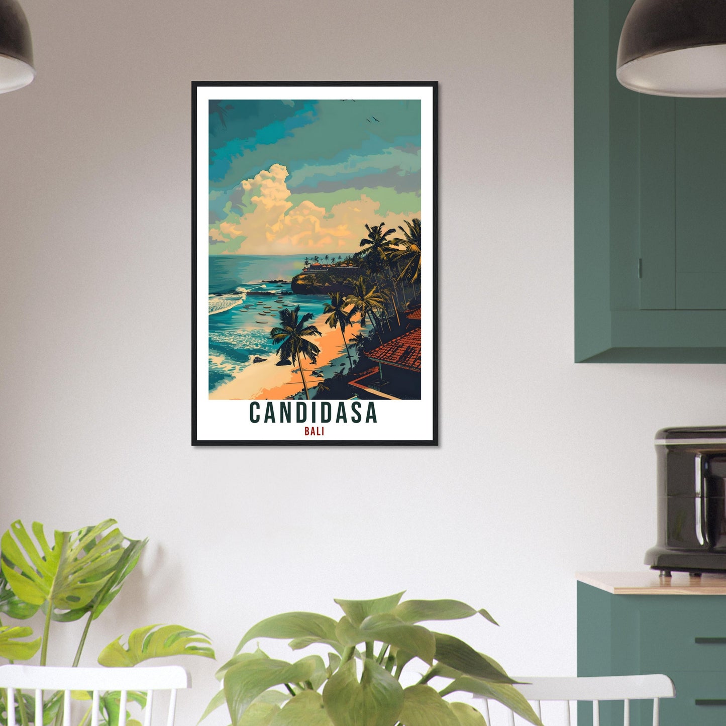 Candidasa Bali Travel Print Bali Wall Art Wall Hanging Home Décor Candidasa Gift Landmark Artwork Travel Art Lovers Indonesia Travel Poster