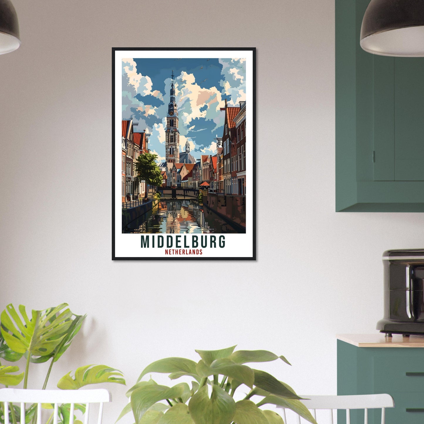 Middelburg Travel Print Holland Wall Art Wall Hanging Home Décor Middelburg Gift Art Lovers Dutch Artwork Gift The Netherlands Travel Poster