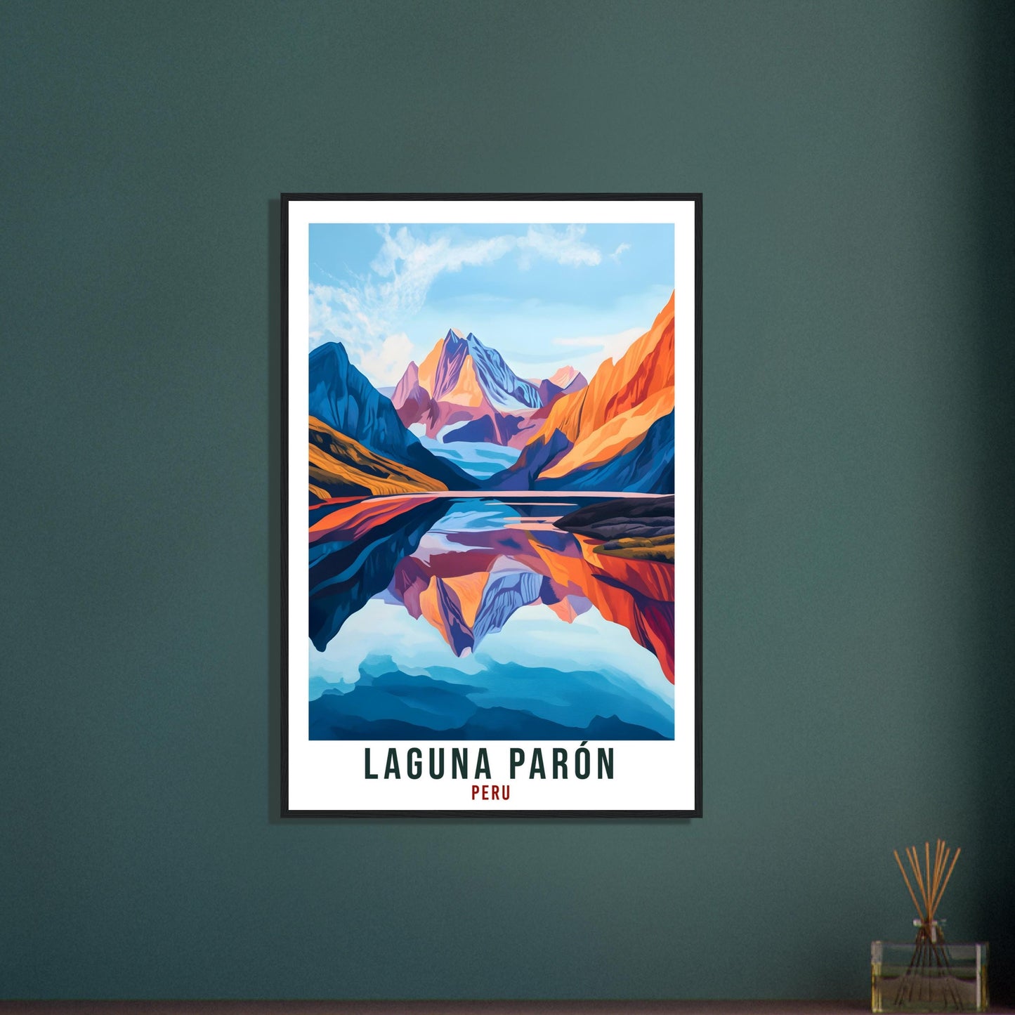 Laguna Parón Travel Print Peru Home Decor Wall Art Gift Wall Hanging Art Lover Laguna Parón Peruvian Artwork Travel Poster Peru Travel Art