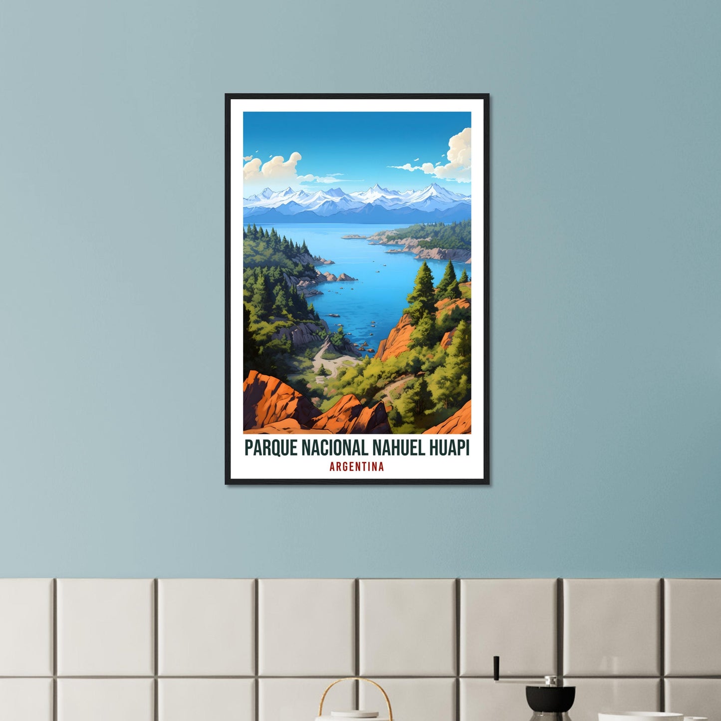 Nahuel Huapi National Park Travel Print Wall Art Nahuel Huapi Argentina Landscape Artwork Gift Nahuel Huapi Travel Poster Argentina Lovers