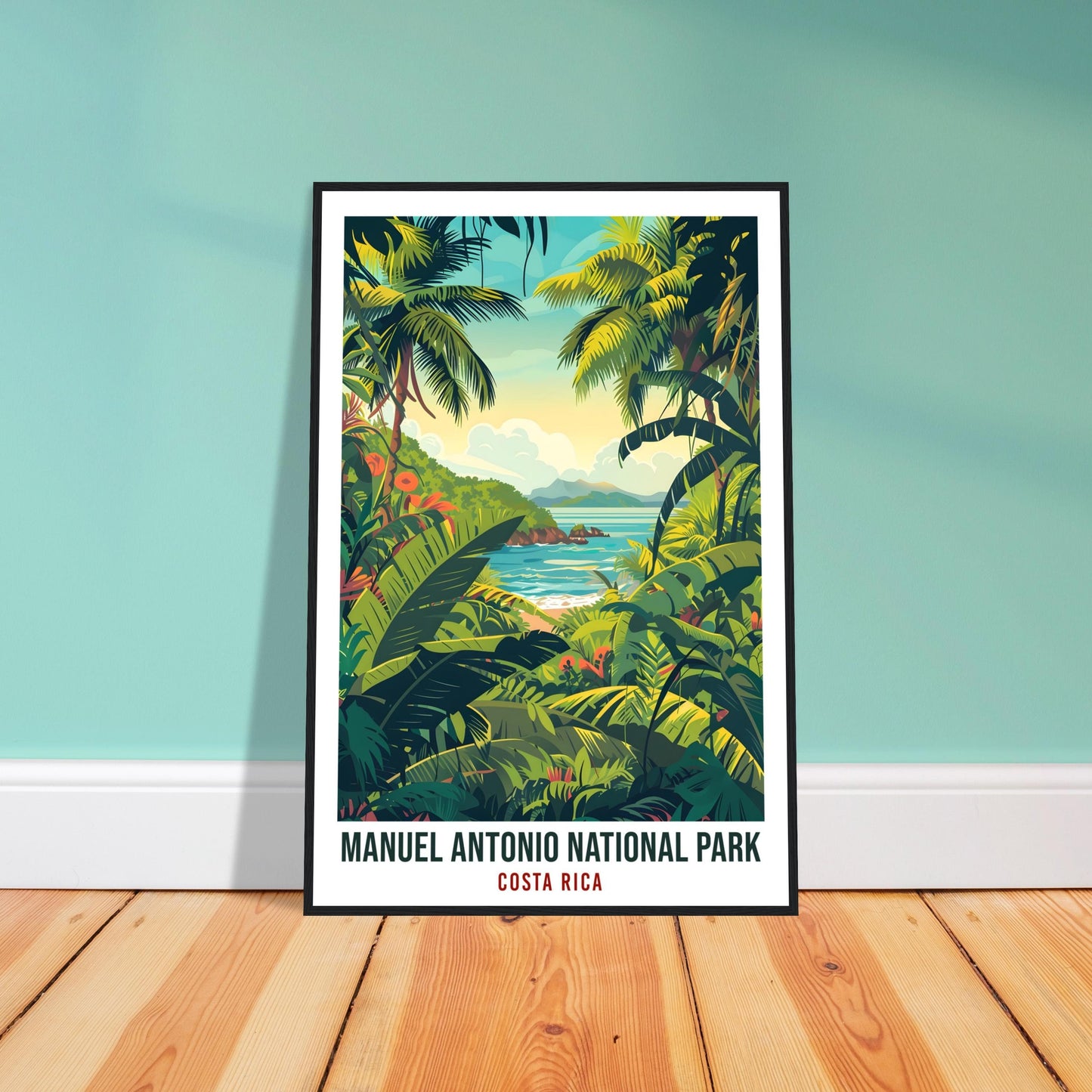 Manuel Antonio National Park Costa Rica Travel Print Wall Art Wall Hanging Manuel Antonio Park Artwork Travel Costa Rica City Travel Poster