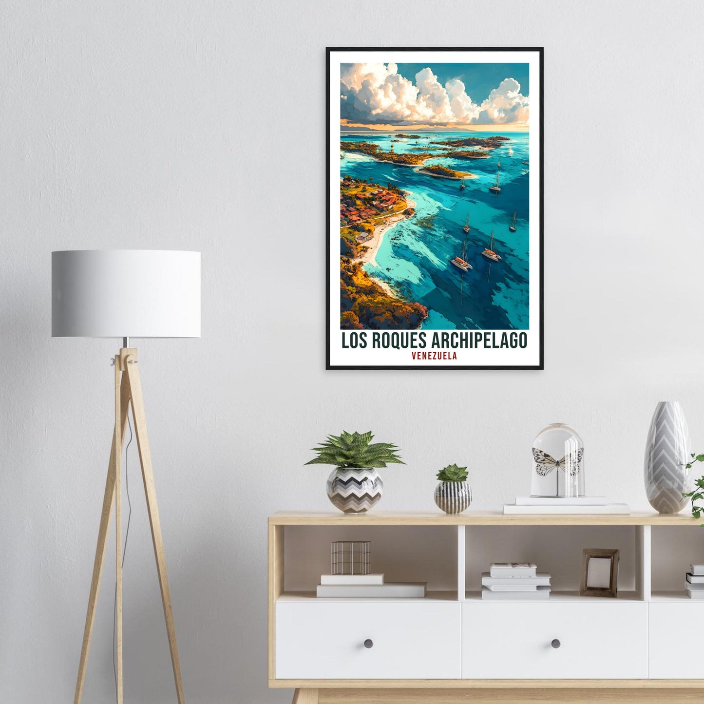 Los Roques Archipelago Travel Print Venezuela Decor Wall Art Wall Hanging Art Lover Los Roques Venezuelan Artwork Travel Poster Travel Art