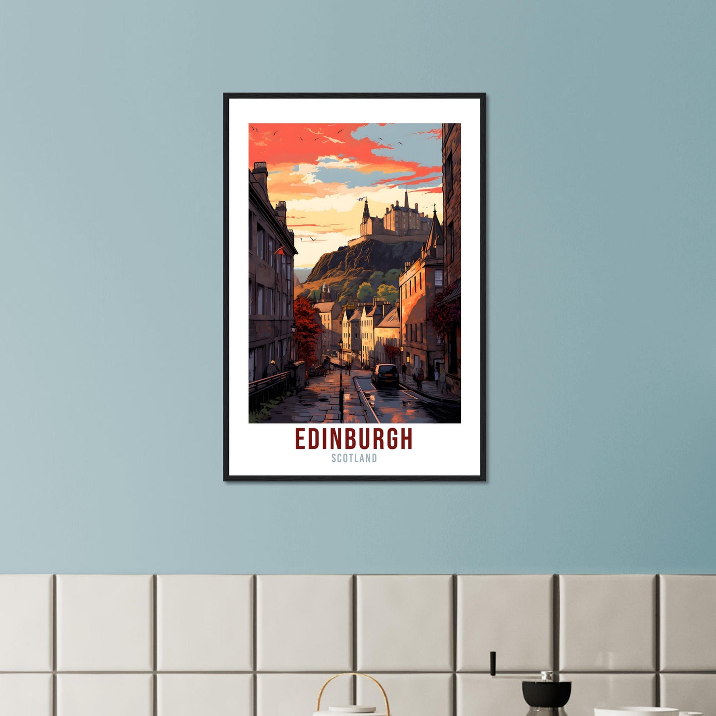 Edinburgh City Print Edinburgh Home Decor Scottish City Art Print Edinburgh Wall Art Scotland Enthusiast Holiday Gift Wall Hanging Edinburgh