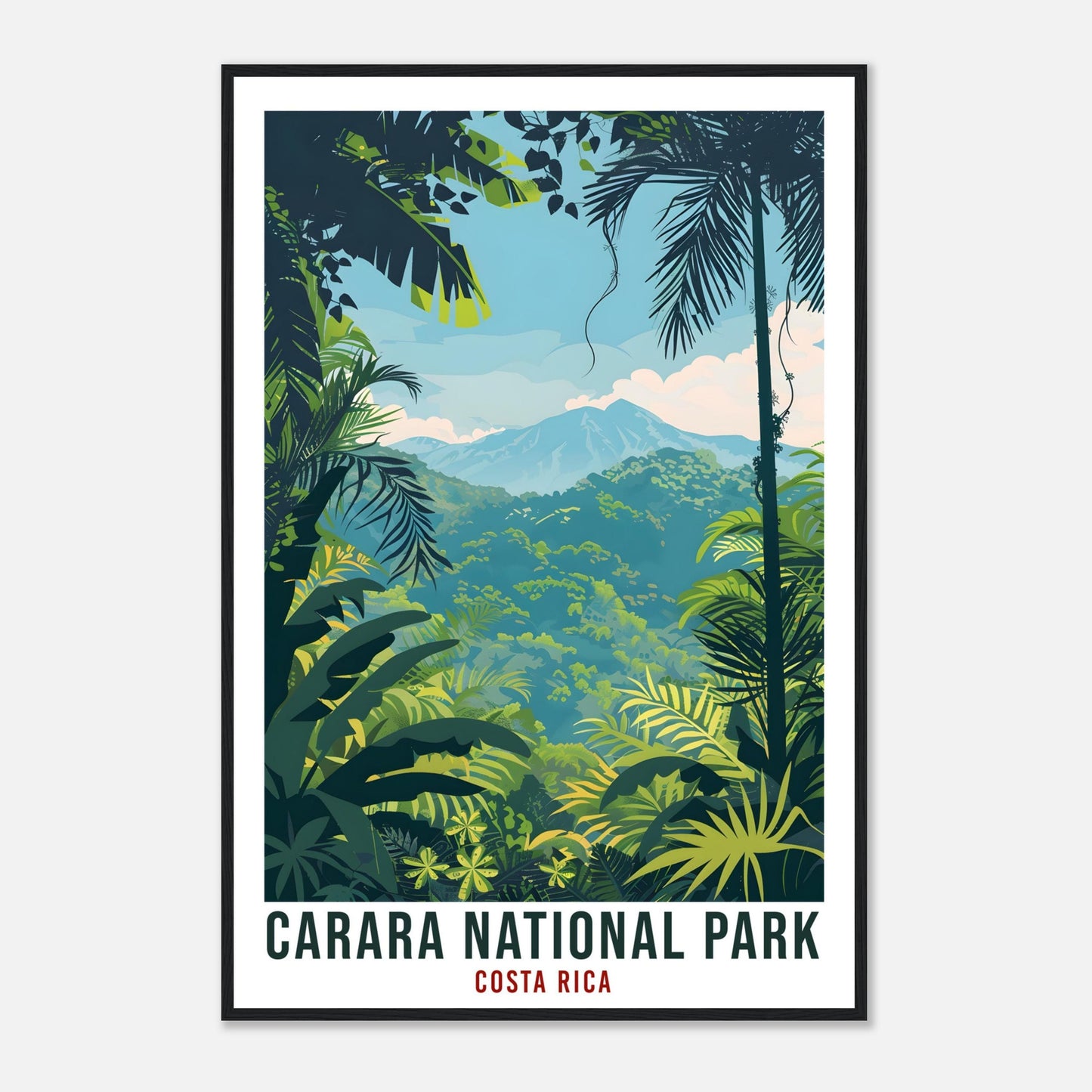 Carara National Park Costa Rica Travel Print Wall Art Wall Hanging Home Décor Carara Gift Artwork Travel Art Costa Rica City Travel Poster