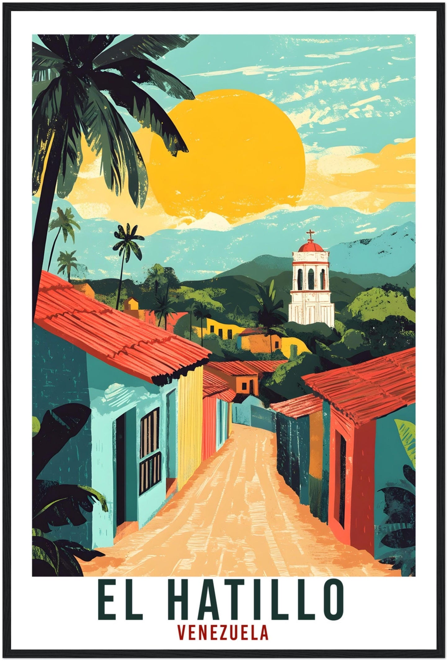 El Hatillo Travel Print Venezuela Home Decor El Hatillo Wall Art Gift Wall Hanging El Hatillo Venezuelan Artwork Travel Poster Travel Gift