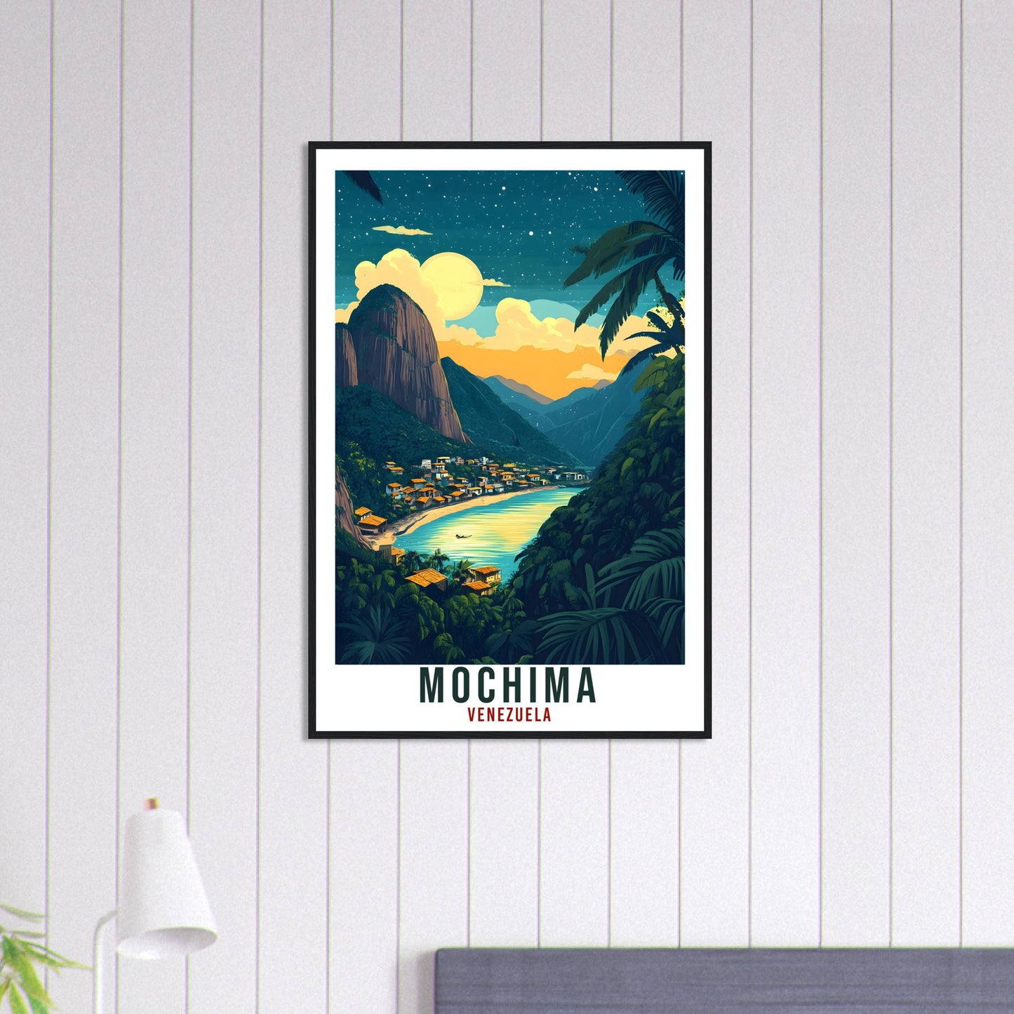 Mochima Travel Print Venezuela Home Decor Mochima Wall Art Gift Wall Hanging Art Lover Mochima Venezuelan Artwork Travel Poster Travel Gift