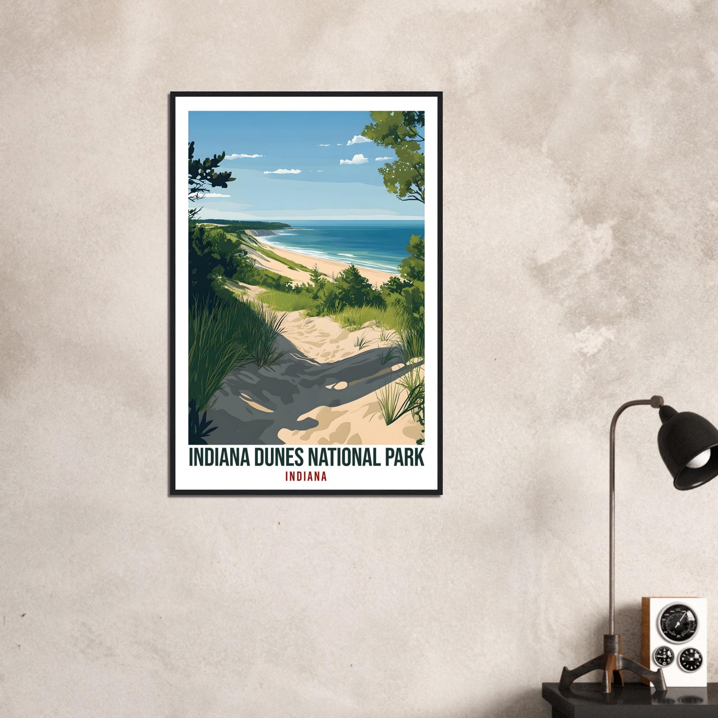 Indiana Dunes National Park USA Travel Print Wall Art Wall Hanging Home Décor Indiana Dunes Gift Travel Art USA Hiking Artwork Travel Poster