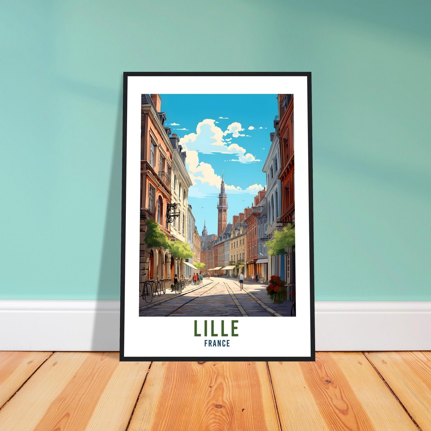 Lille France Travel Print Wall Art Lille Wall Hanging Home Décor Lille Gift Art Lovers France Art Lover Gift Print Lille City France Print