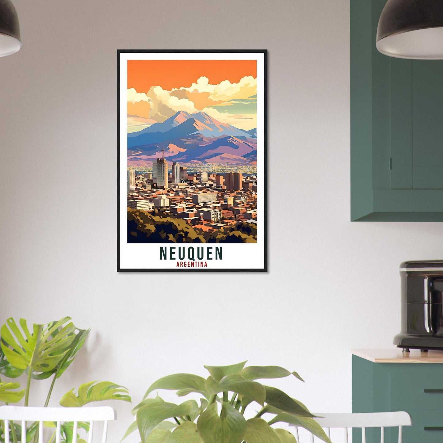 Neuquen Travel Print Wall Art Neuquen Argentina City Landscape Artwork Neuquen Art Gifts Neuquen Travel Poster Argentinian Art Lovers Gift