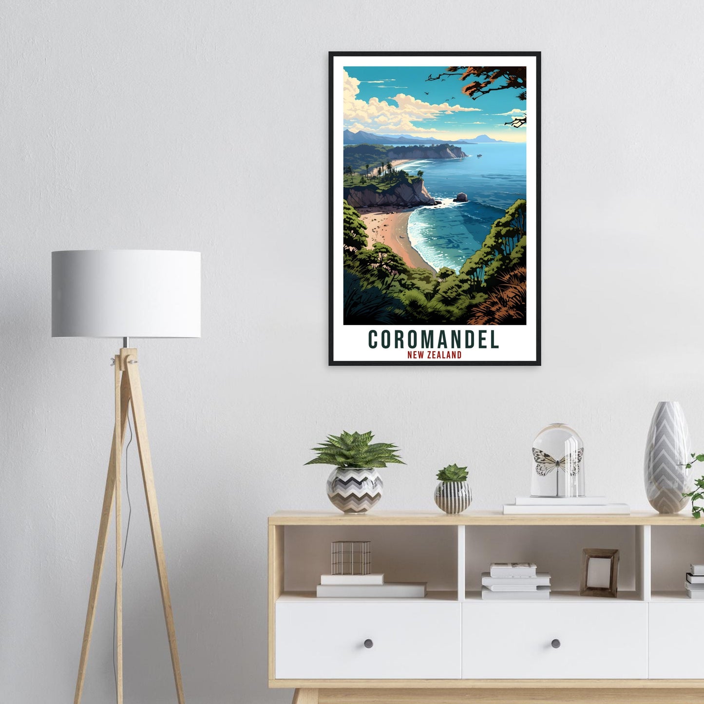 Coromandel Travel Print Wall Art Coromandel New Zealand Home Decor Artwork Art Gifts Coromandel Travel Poster New Zealand Art Lovers Gift