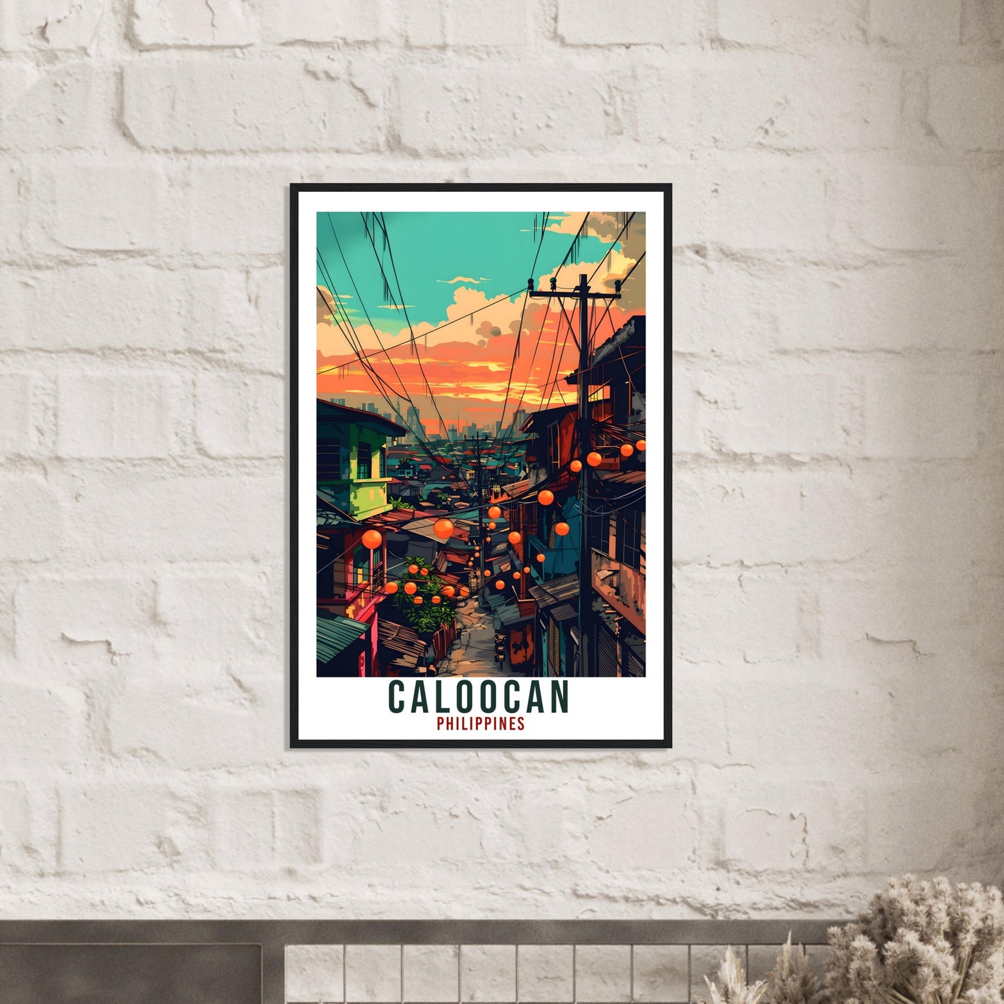 Caloocan Philippines Travel Print Wall Art Wall Hanging Home Décor Caloocan Gift Landmark Artwork Travel Art Philippines Travel Poster