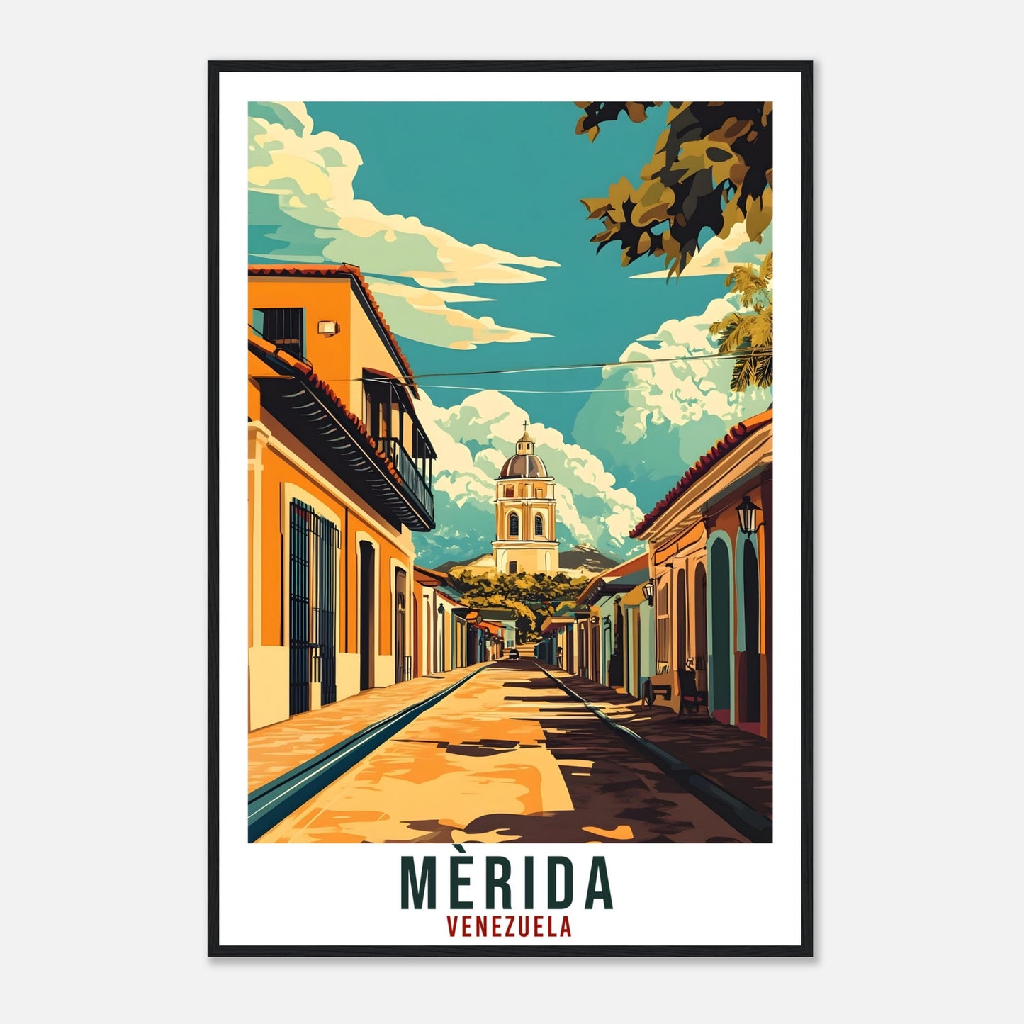Merida Travel Print Venezuela Home Decor Merida Wall Art Gift Wall Hanging Art Lover Merida Venezuelan Artwork Travel Poster Travel Art