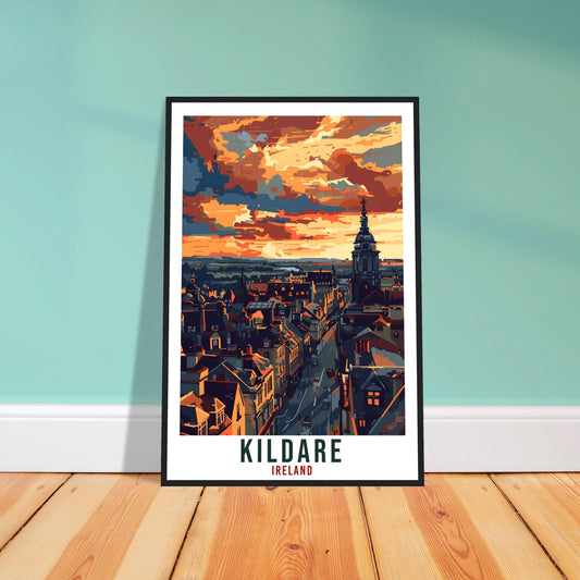 Kildare Travel Print Ireland Wall Art Wall Hanging Home Living Décor Kildare Gift Art Lovers Gift Irish Artwork Gift Ireland Travel Poster