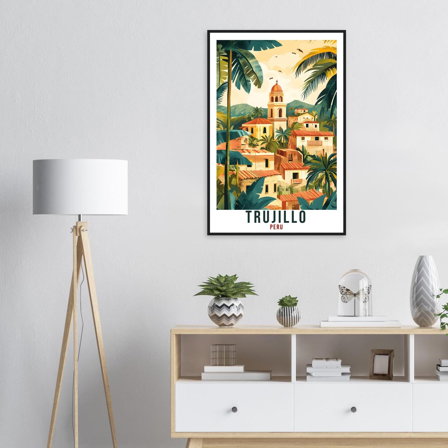 Trujillo Travel Print Peru Home Decor Trujillo Wall Art Gift Wall Hanging Art Lover Trujillo Peruvian Artwork Travel Poster Travel Art