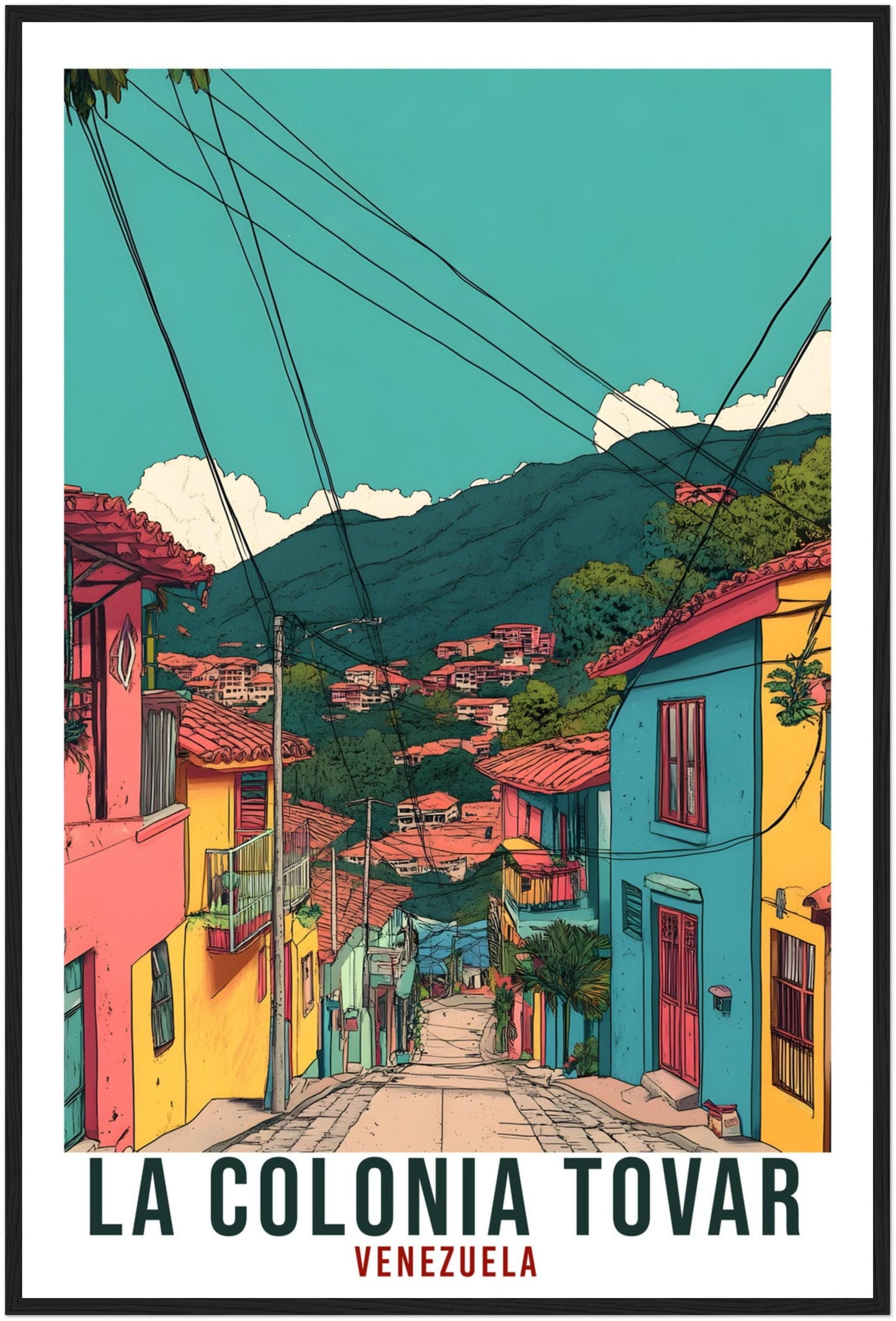 La Colonia Tovar Travel Print Venezuela Home Decor Wall Art Wall Hanging Art Lover Colonia Tovar Venezuelan Artwork Travel Poster Travel Art