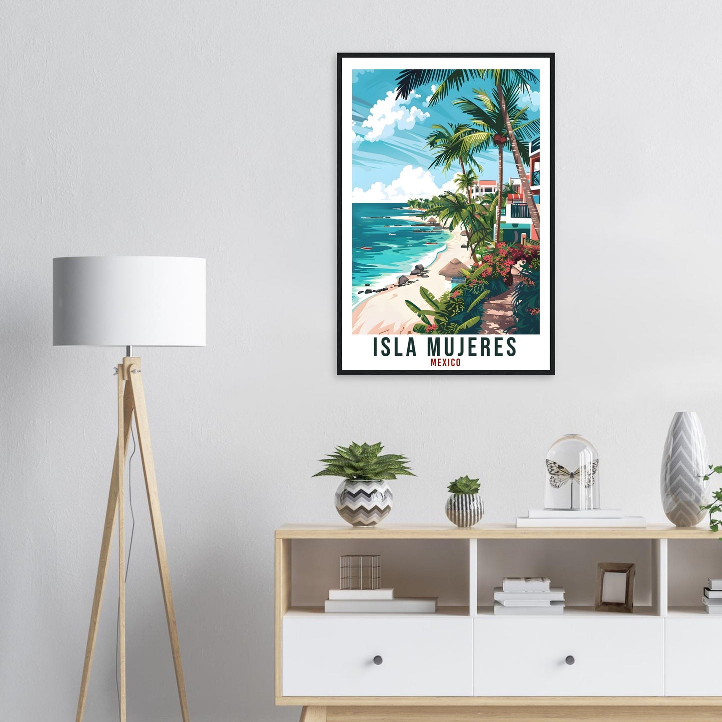 Isla Mujeres Mexico Travel Print Mexico Wall Art Wall Hanging Home Décor Isla Mujeres Gift Mexico Artwork Gift South America Travel Poster