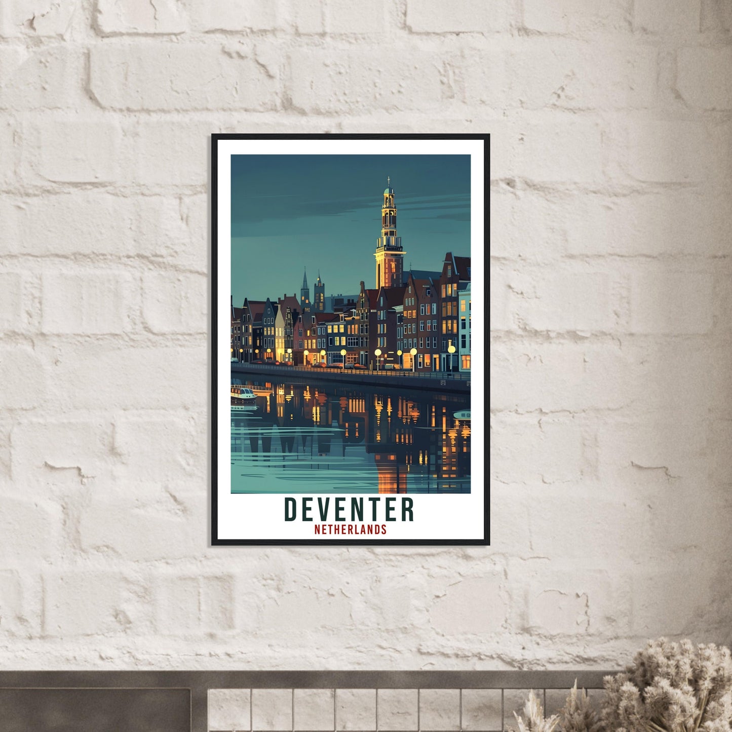 Deventer Travel Print Holland Wall Art Wall Hanging Home Décor Deventer Gift Art Lover Gift Dutch Artwork Gift The Netherlands Travel Poster