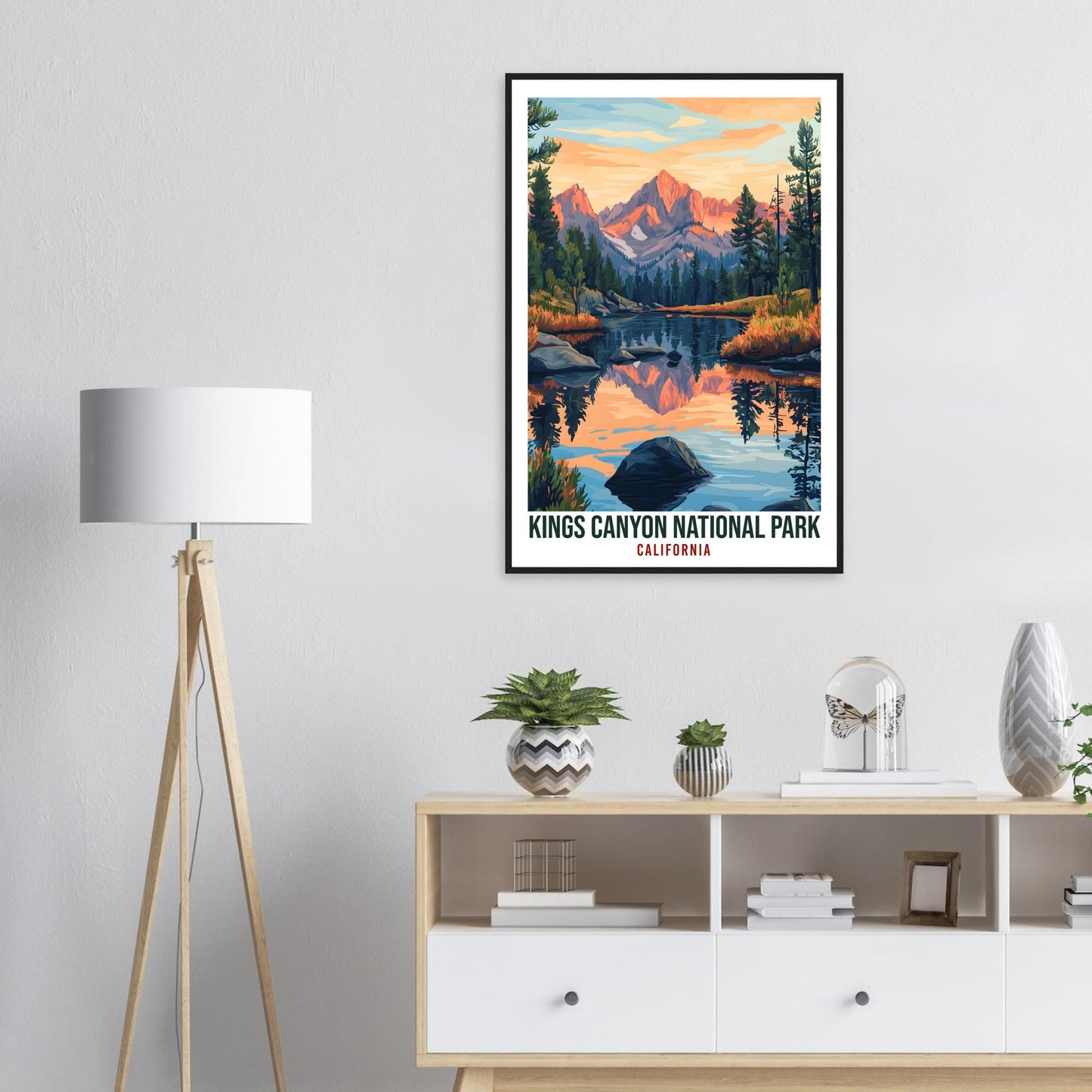 Kings Canyon National Park California USA Travel Print Wall Art Wall Hanging Décor Kings Canyon Gift Travel Art USA Artwork Travel Poster