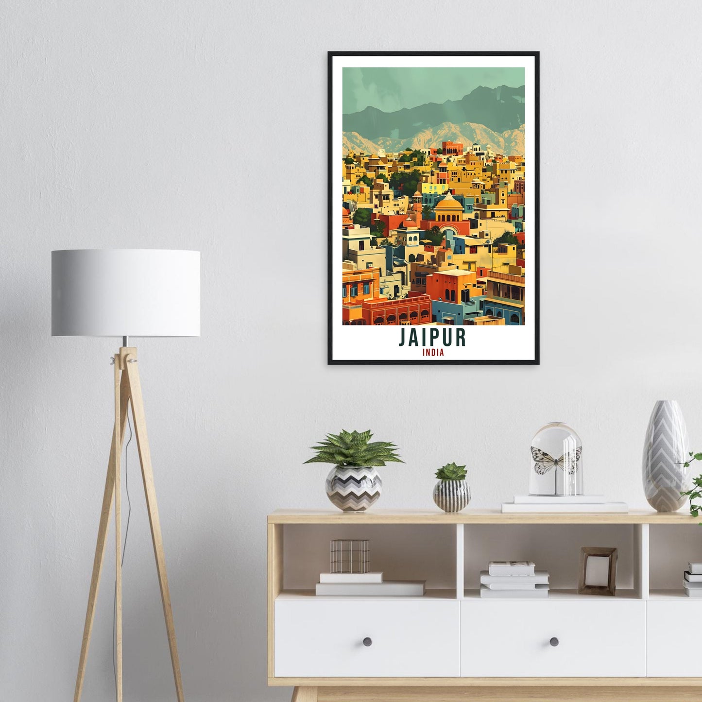 Jaipur Travel Print India Home Decoration Wall Art Gift Wall Hanging Art Lover Indian Artwork India Jaipur Travel Poster Cityscape Print