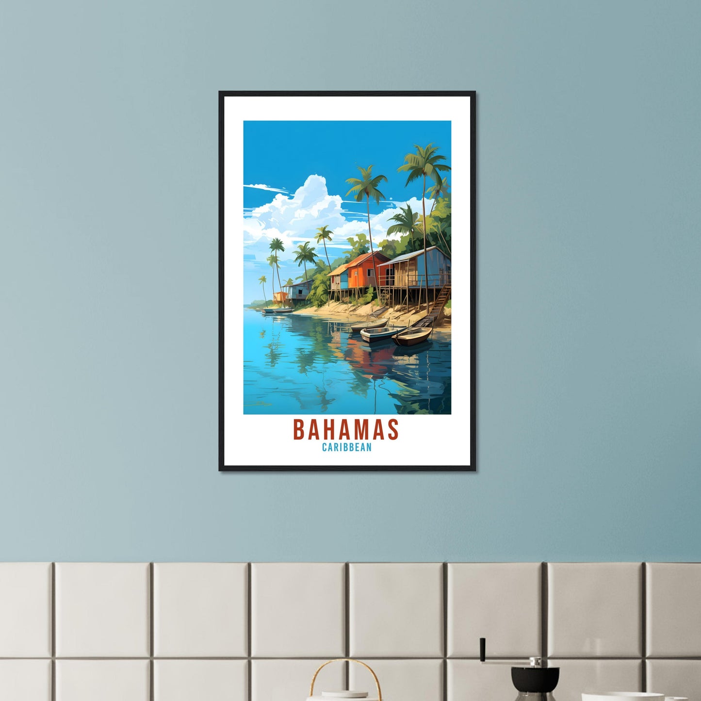 Bahamas Travel Print Wall Art Bahamas Sunset Wall Hanging Home Décor Caribbean Gift Art Lovers Nassau Travel Poster Bahamas Caribbean Print