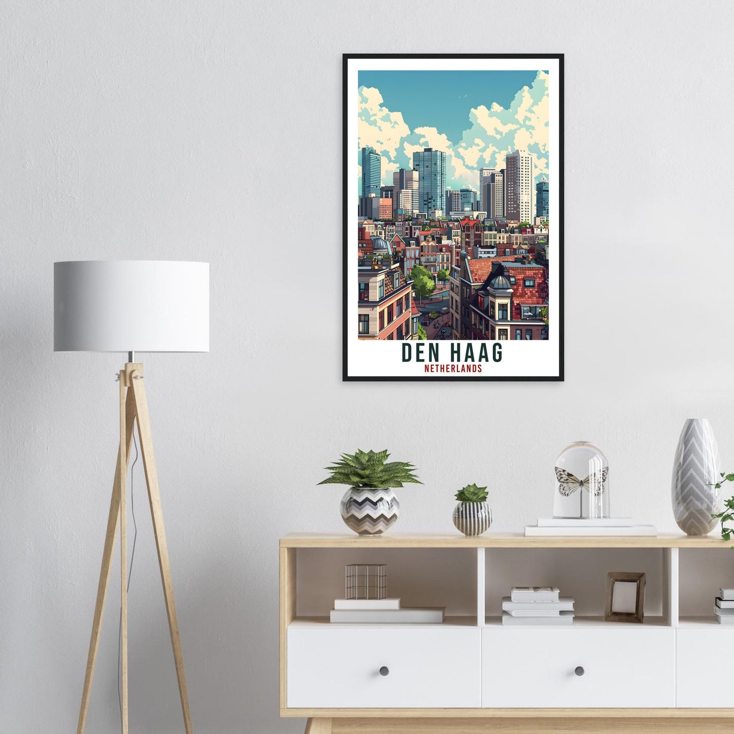 Den Haag Travel Print Holland Wall Art Wall Hanging Home Décor Gift Art Lover Gift Dutch Artwork Gift The Netherlands Den Haag Travel Poster