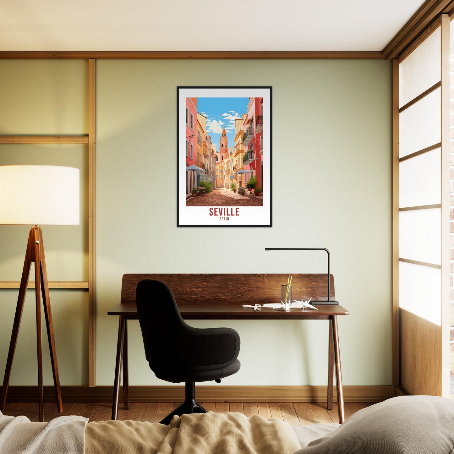 Seville Travel Poster Wall Art Seville Wall Hanging Home Décor Seville Gift Art Lovers Spain Art Lovers Seville Print Spain Wall Art Deco