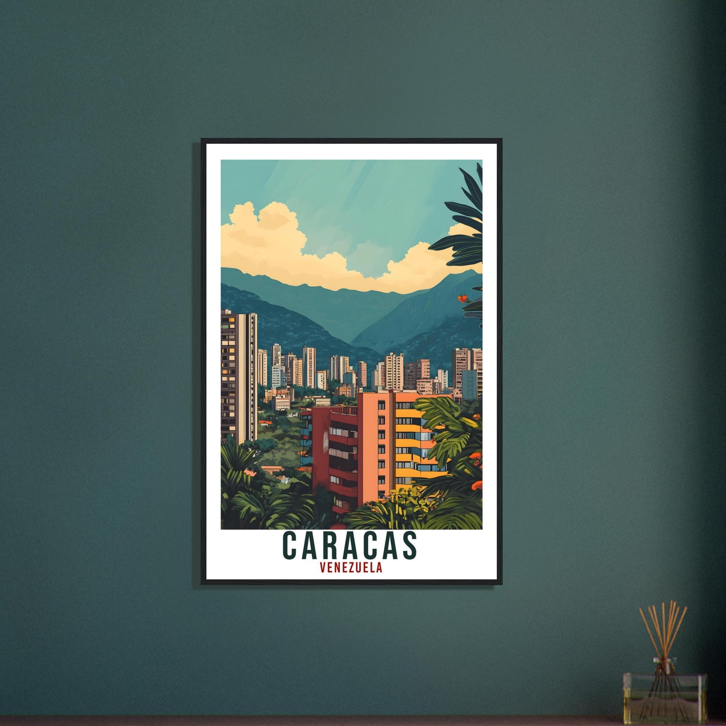 Caracas Travel Print Venezuela Home Decor Caracas Wall Art Gift Wall Hanging Art Lover Caracas Venezuelan Artwork Travel Poster Travel Art
