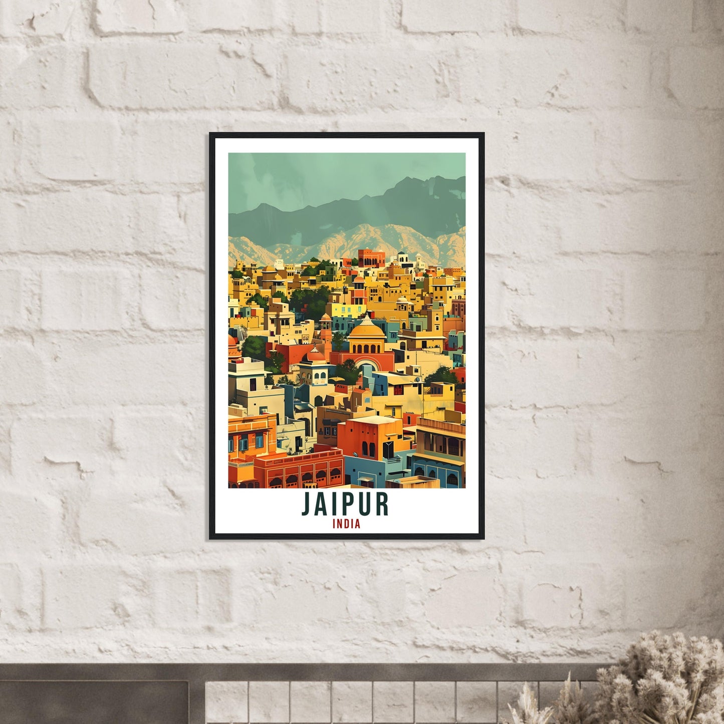 Jaipur Travel Print India Home Decoration Wall Art Gift Wall Hanging Art Lover Indian Artwork India Jaipur Travel Poster Cityscape Print