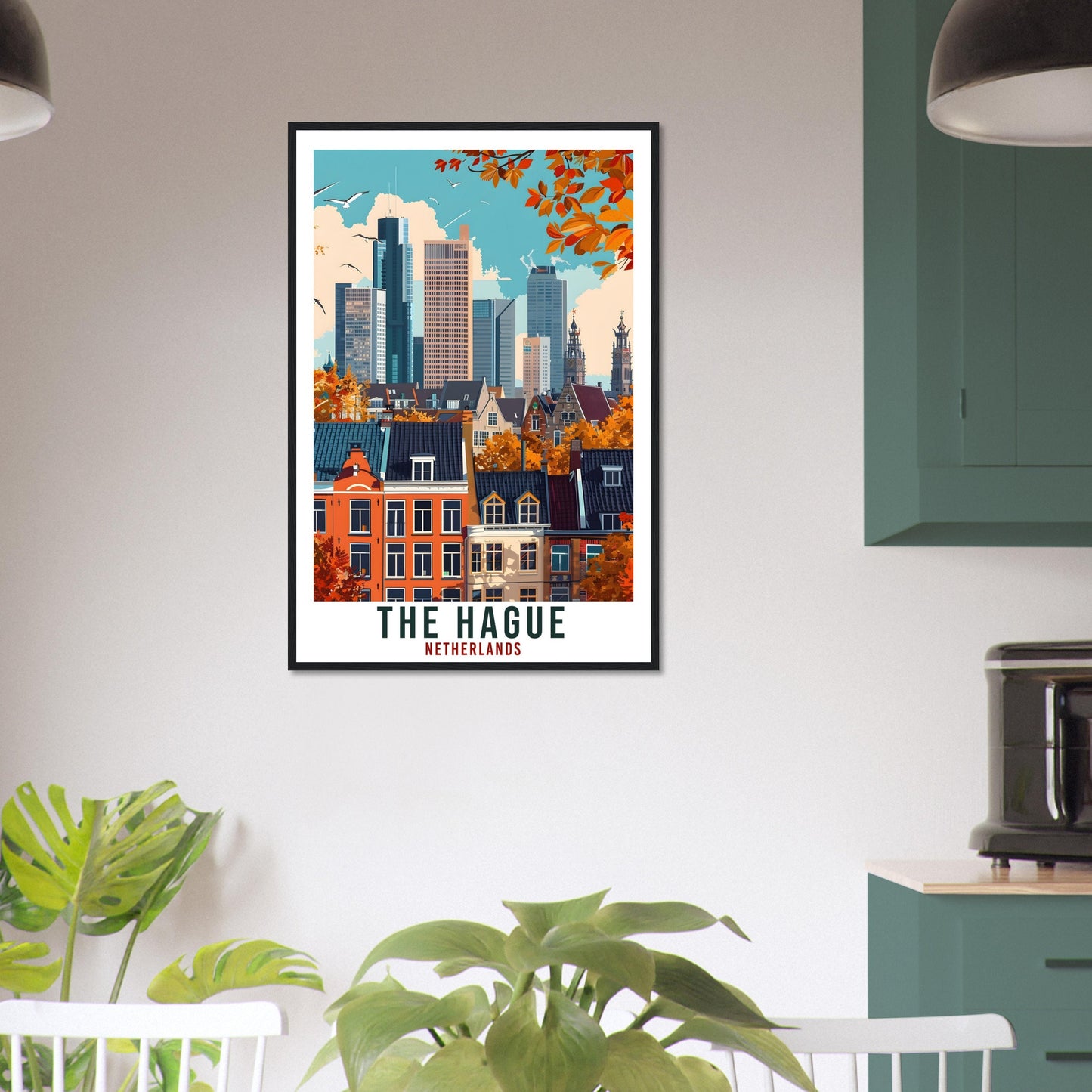 The Hague Travel Print Holland Wall Art Wall Hanging Home Décor The Hague Gift Print Gift Dutch Artwork Gift The Netherlands Travel Poster