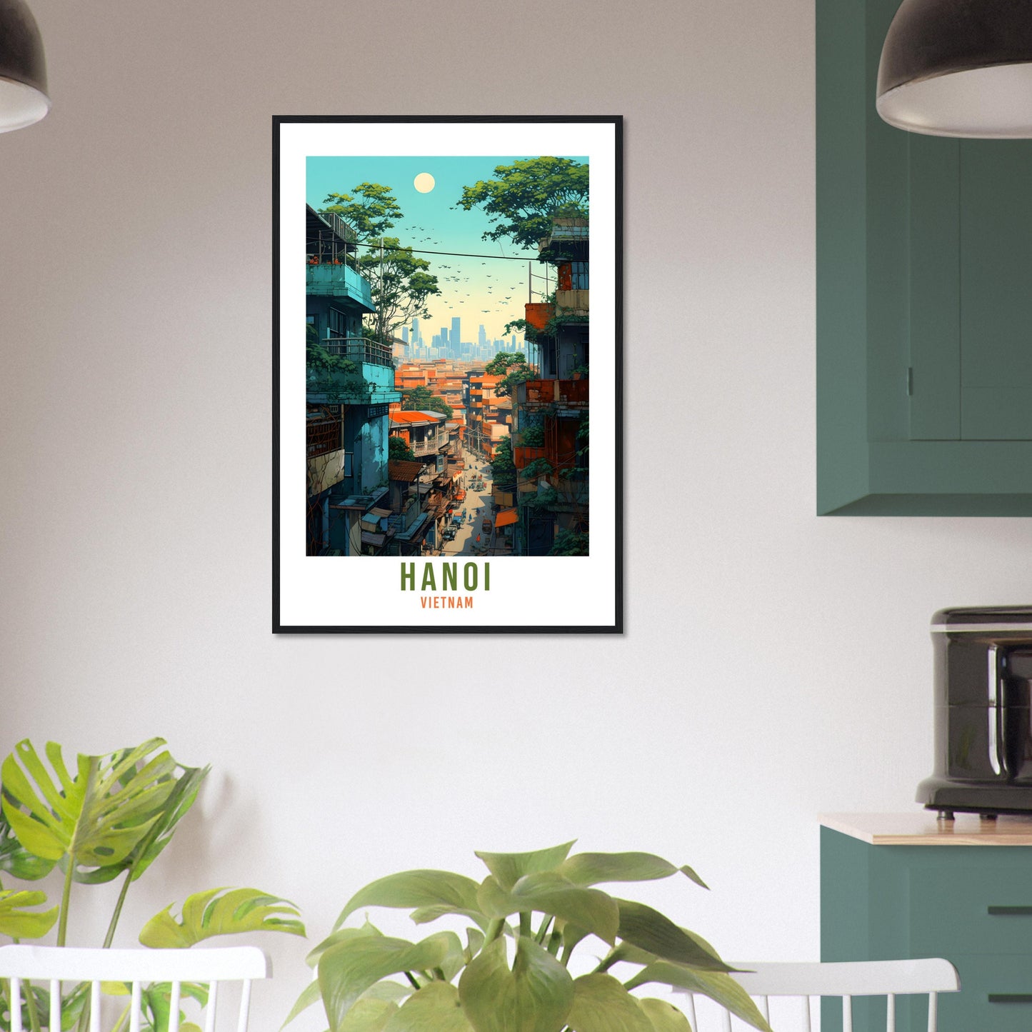 Hanoi Vietnam Travel Print Wall Art Hanoi Wall Hanging Home Décor Hanoi Gift Art Lovers Vietnam Art Lover Gift Print Hanoi Vietnam Print