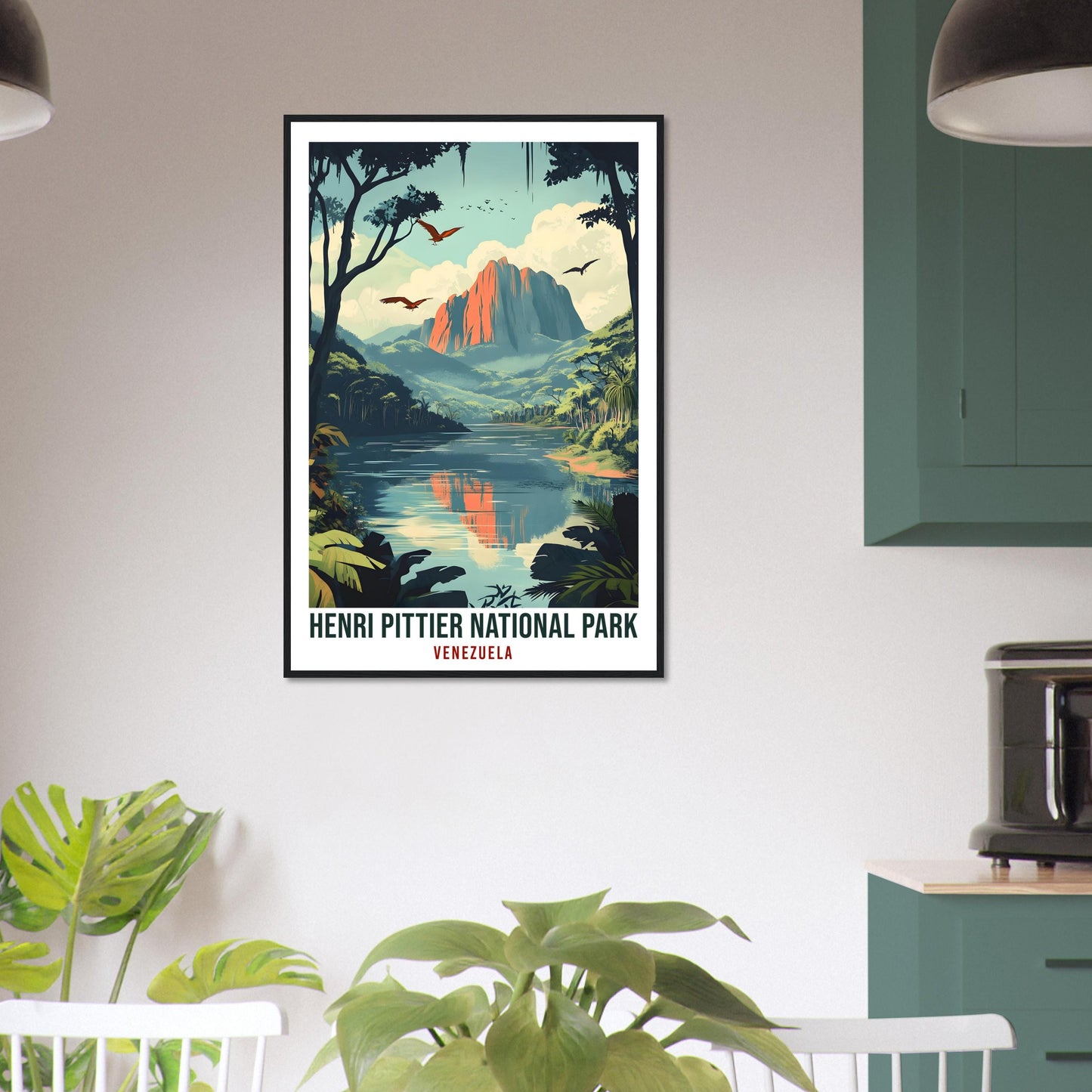 Henri Pittier National Park Travel Print Venezuela Decor Wall Art Gift Wall Hanging Art Lover Henri Pittier Venezuelan Artwork Travel Poster