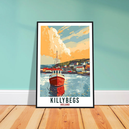 Killybegs Travel Print Ireland Wall Art Wall Hanging Home Living Décor Killybegs Gift Art Lovers Gift Irish Artwork Ireland Travel Poster