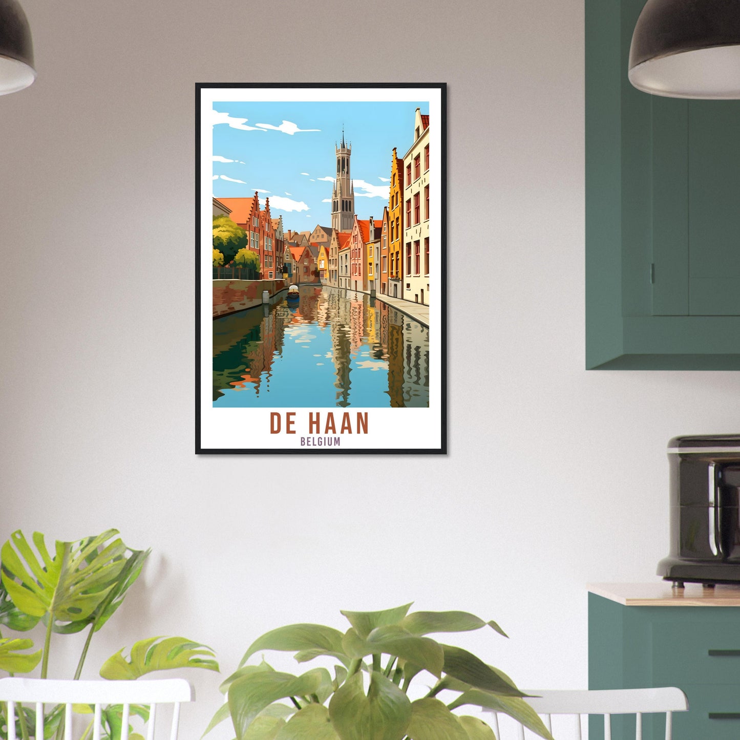 De Haan Travel Print Wall Art De Haan Belgium Home Décor Artwork Wall Hanging De Haan Art Gifts De Haan Belgian Travel Poster Art Lover Gift