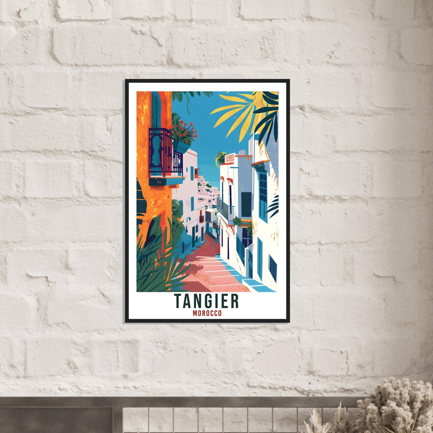 Tangier Morocco Travel Print Wall Art Wall Hanging Home Décor Tangier Gift Art Lovers Morocco Artwork Gift Print African Landmark Poster