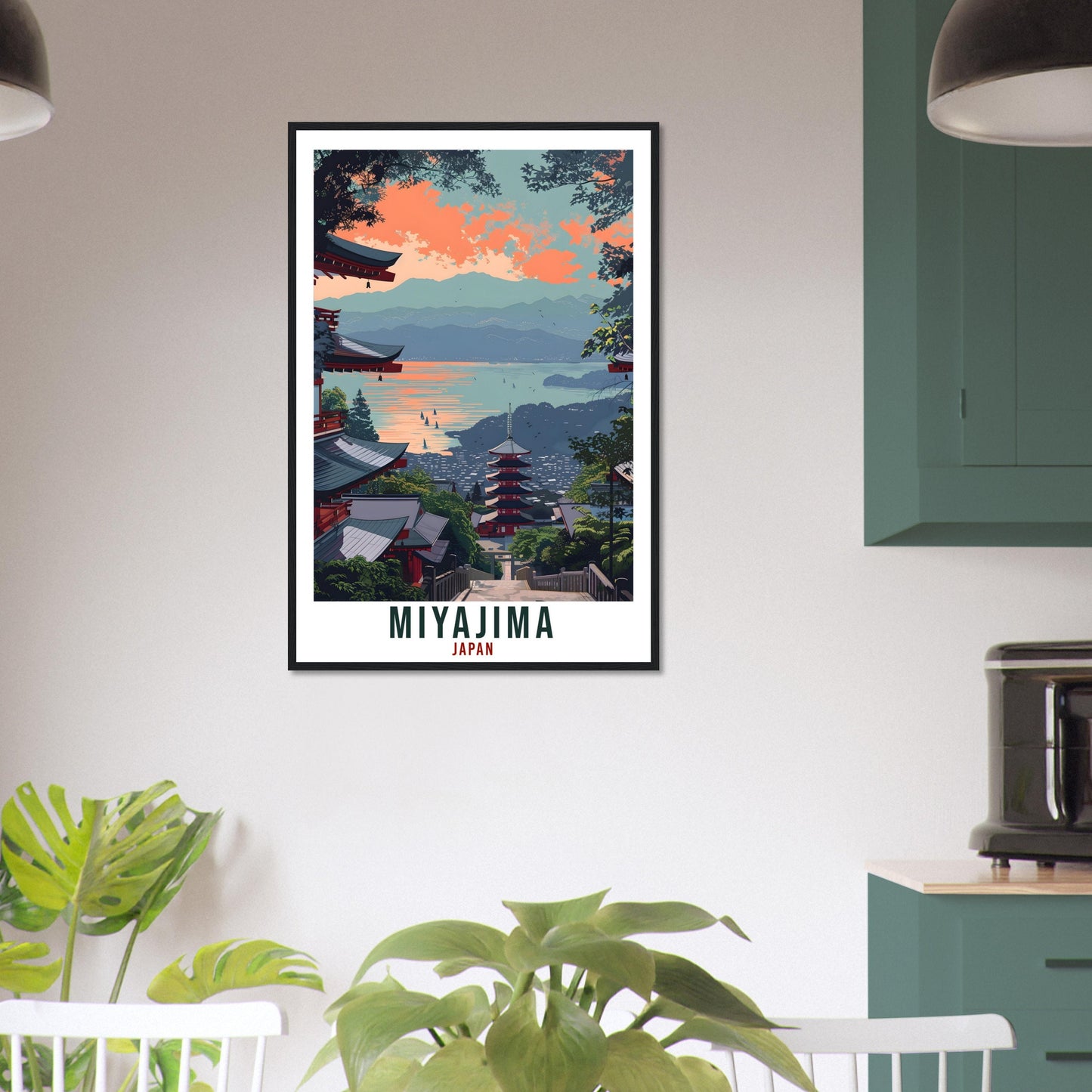 Miyajima Travel Print Japan Home Decoration Wall Art Gift Wall Hanging Art Lover Japanese Artwork Japan Miyajima Travel Poster City Print