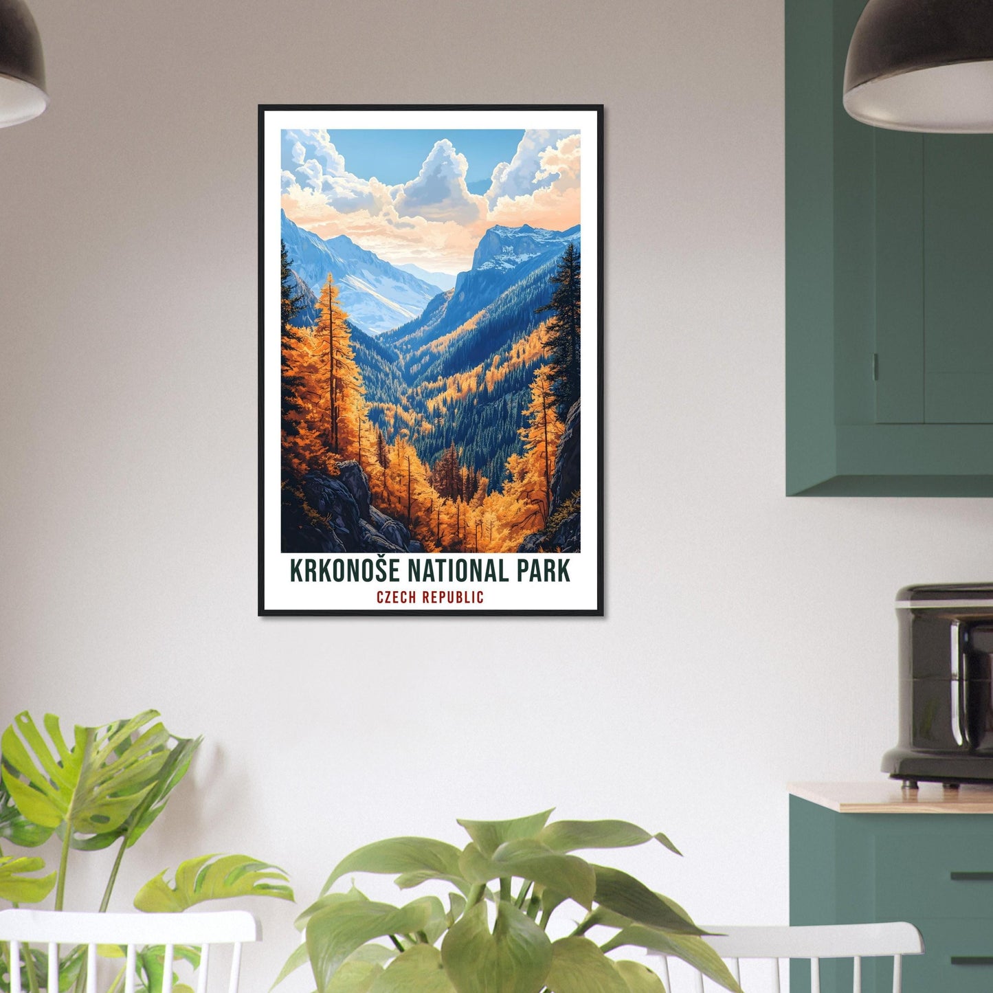 Krkonoše National Park Travel Print Czechia Home Decor Wall Art Gift Wall Hanging Art Lover Krkonoše Czech Republic Artwork Travel Poster