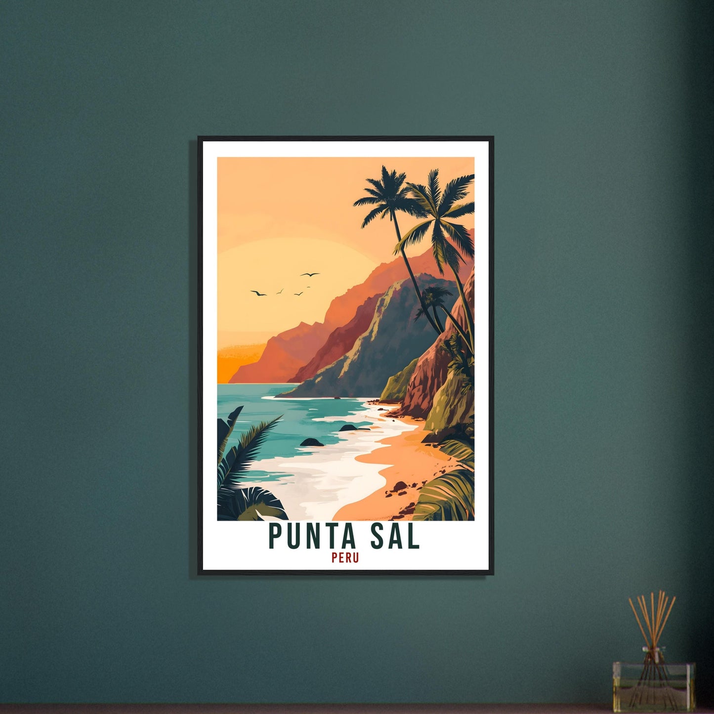 Punta Sal Travel Print Peru Home Decor Punta Sal Wall Art Gift Wall Hanging Art Lover Punta Sal Peruvian Artwork Travel Poster Travel Art