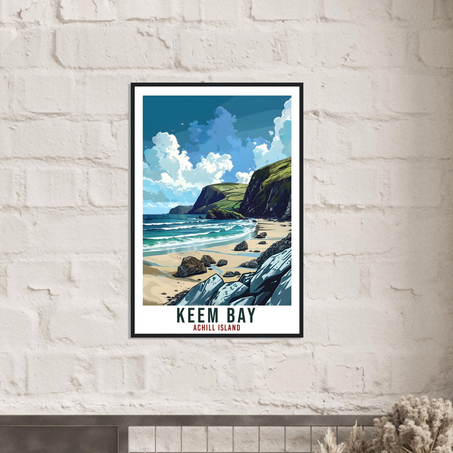 Keem Bay Travel Print Ireland Wall Art Wall Hanging Décor Keem Bay Achill Island Gift Art Lovers Irish Artwork Gift Ireland Travel Poster