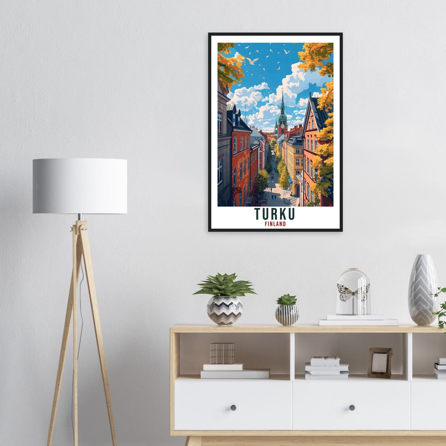 Turku Finland Travel Print Wall Art Turku Wall Hanging Home Décor Turku Gift Art Lovers Finland Artwork Gift Print Turku Landmark Poster
