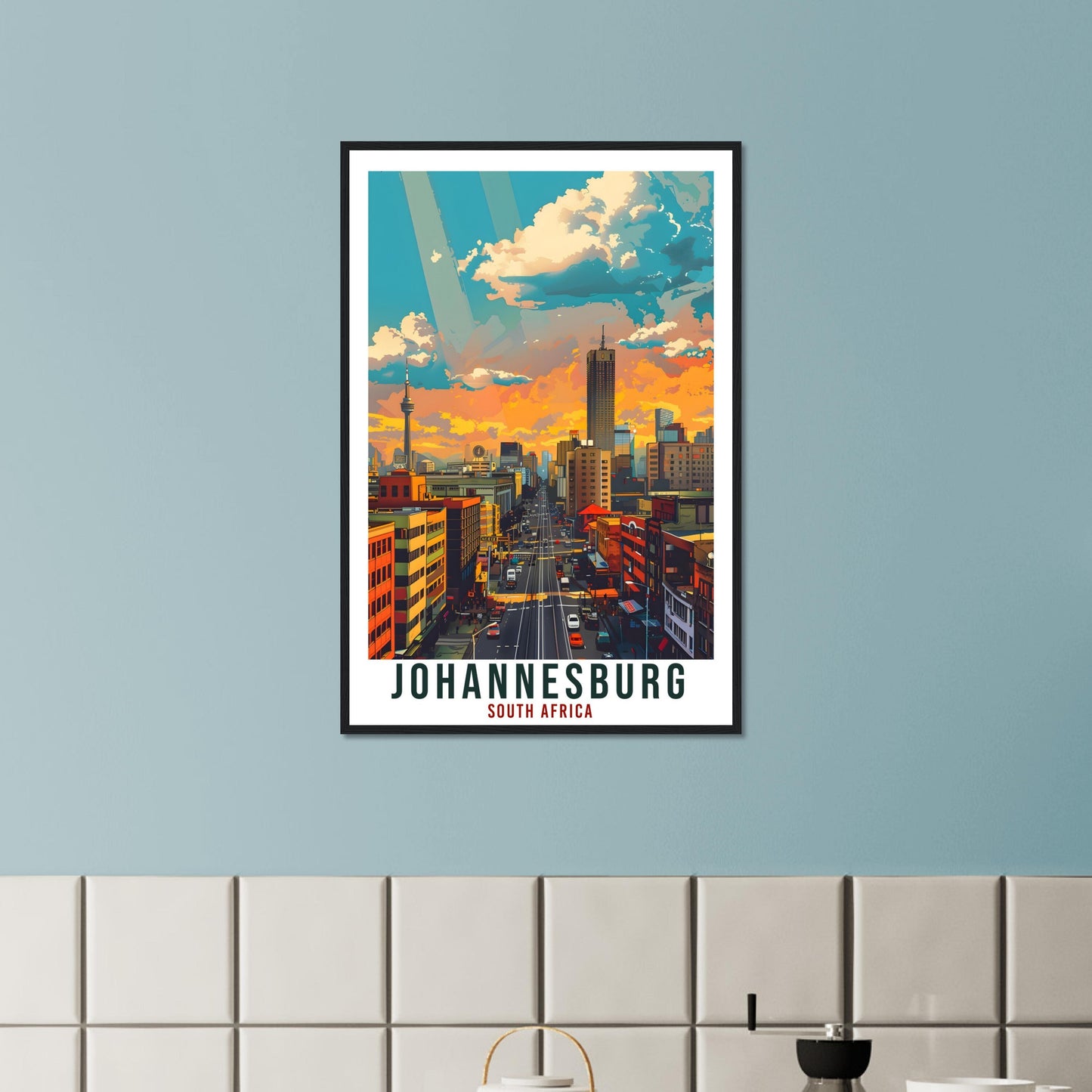 Johannesburg South Africa Travel Print Wall Art Wall Hanging Home Décor Johannesburg Gift Art Lovers Artwork Gift Print South African Poster