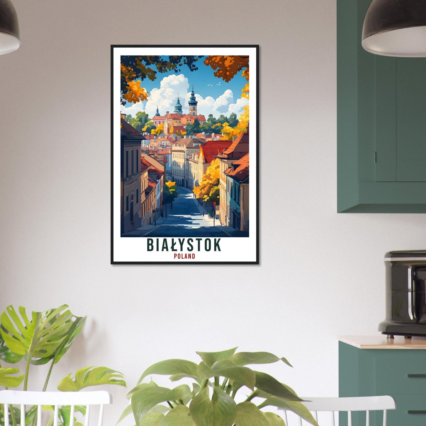 Białystok Travel Print Poland Home Decor Białystok Wall Art Gift Wall Hanging Art Lover Białystok Polish Artwork Travel Poster Poland Travel