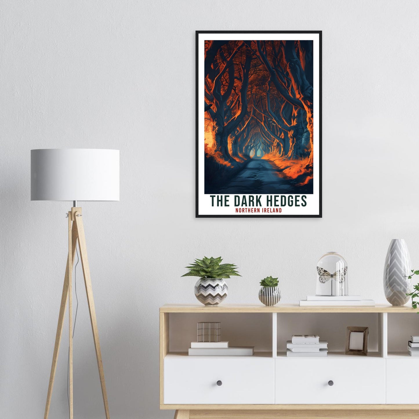 The Dark Hedges Travel Print Northern Ireland Coast Home Decoration Wall Art Gift Wall Hanging Art Lover Irish Artwork Ireland Travel Poster